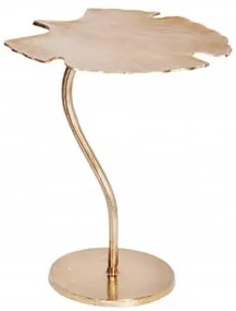 Konferenčný stolík Ginkgo leaf 53cm zlatý