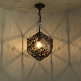 Luxusná mosadzná lampa Makaya malá