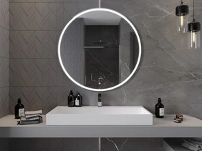 Mexen Gobi, LED okrúhle kúpeľňové zrkadlo s podsvietením 100 cm, 6000K, ochrana proti zahmlievaniu, 9801-100-100-611-00