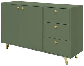 Komoda Siena fľaškovozelená