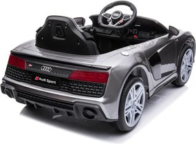 LEAN CARS Elektrické autíčko Audi R8 Lift A300 strieborné