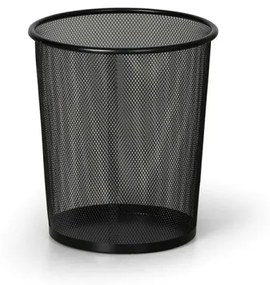 Drôtený odpadkový kôš na papiere, 12 litrov, čierny