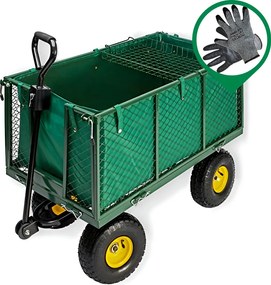 Kvalitný záhradný vozík na nafukovacích kolesách 3v1