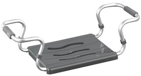 WENKO 73392500-Sedátko do kúpeľne – bezpečnosť v kúpeľni, 26x18 cm, strieborné/antracitové