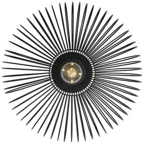 Nordlux - Stropné svietidlo BERONI 1xE27/60W/230V pr. 40,3 cm čierna