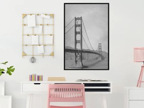 Plagát v ráme - Bridge in San Francisco