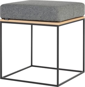 Sivá čalúnená stolička Feo – noo.ma