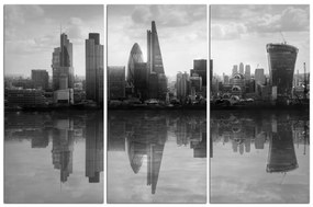 Obraz na plátne - Západ slnka  Londýn 128ČB (150x100 cm)