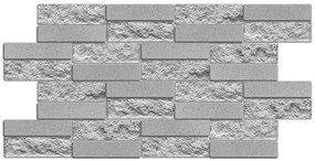 PVC 3D obkladový panel 98 x 49 cm - Facing Brick Gray lícová tehla