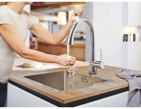 GROHE 30219002 - Elektronická drezová batéria ZEDRA TOUCH lesklý chróm