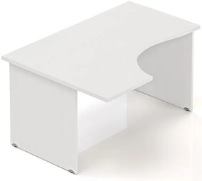 Ergonomický stôl Visio 140 x 100 cm, ľavý, biela