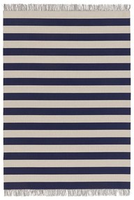 Koberec Big Stripe in/out: Béžovo-modrá 170x240 cm