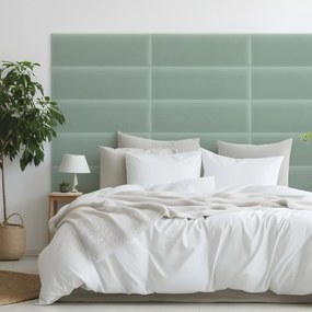 Zamatový čalúnený panel - Obdĺžnik - 80x20cm Farba: Mäta