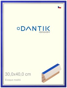 DANTIK rám na obraz 30x40 | EVOQUE modrá (Plexi Čiré)