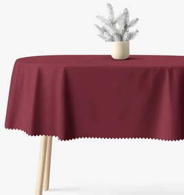Goldea vianočný oválny teflónový obrus - bordó 140 x 280 cm