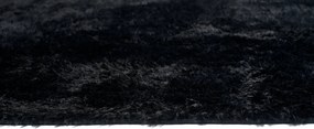 TA Koberec BLACK BLACK SILK Čierny Obdĺžnikový Rozmer: 80x150 cm