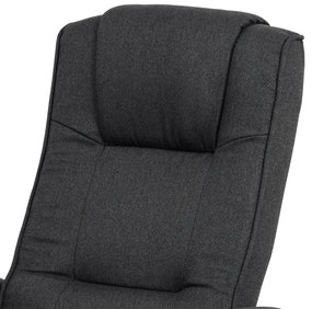 Polohovacie kreslo s podnožkou GREY2, sivá