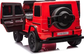LEAN CARS Mercedes G63 XXL Red 4x4 Auto na batérie