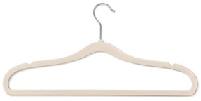 Extra úzke vešiaky na šaty, 8 ks, béžové