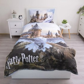 Jerry Fabrics Bavlnené obliečky 140x200 + 70x90 cm - Harry Potter "Hedwig 02"