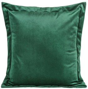 DEKORAČNÁ OBLIEČKA NA VANKÚŠ RIA 45X45 CM TMAVOZELENÁ