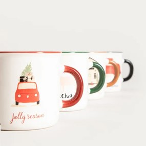 Sada štyroch hrnčekov BOGOL biela 757648 150 ml