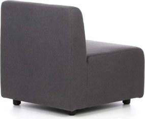 Sedačka LEA, kresielko, tmavo sivá