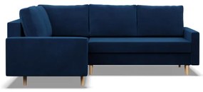 Rohová rozkladacia sedačka BLANK Elegant ľavá, granátová