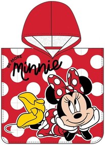 Dievčenské plážové pončo Minnie Mouse - motív Always be kind - 100% bavlna - rozmer 50 × 115 cm - pre deti od 3 do 6 rokov