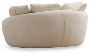 Dvoumístná pohovka Midye 155 cm krémová