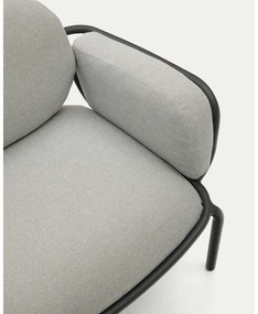 Sivé kovové záhradné kreslo Joncols – Kave Home