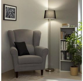 Brilagi - LED Stojacia lampa CERIA 1xE27/40W/230V pr. 30 cm čierna/matný chróm