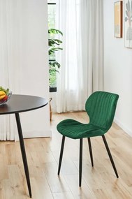 Set štyroch jedálenských stoličiek SJ.17 fľaškovo zelené