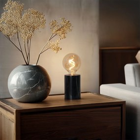 Moderná stolná lampa čierny mramor - Marissa