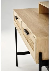 Toaletný stolík CARMEN 136x104 cm béžová/čierna