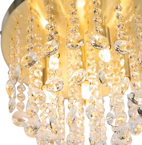 Inteligentné stropné svietidlo zlaté so sklom vrátane 6 Wifi G9 - Medusa