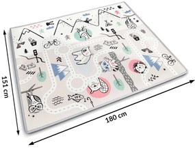 Vzdelávacia penová rohož 180 x 150 x 1,5 cm Nukido NK-342