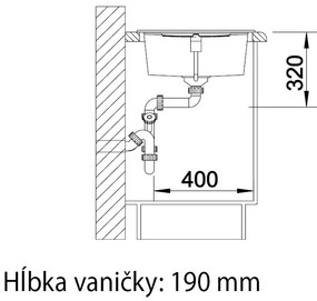 Blanco Metra XL 6 S, silgranitový drez 1000x500x190 mm, 1-komorový, tmavá hnedá, BLA-515143