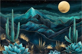 Obraz - Tyrkysová noc (90x60 cm)