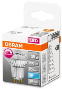 OSRAM LED reflektor GU10 3,4W 940 36° stmievateľná