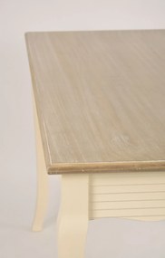 Jedálenský stôl Pesaro 160 cm z masívu krémový