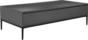 XXXLutz KONFERENČNÝ STOLÍK, čierna, kov, kompozitné drevo, 140/40/70 cm MID.YOU - Stolíky do obývačky - 002510003801