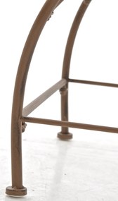 Kovová stolička Sheela s područkami (SET 2 ks) - Hnedá antik