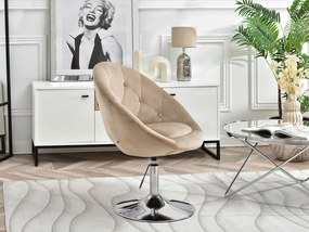 Kreslo Lush 4 (béžová + chrómová). Vlastná spoľahlivá doprava až k Vám domov. 1110269