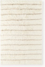 Ručne tuftovaný vlnený koberec's vysokým vlasom Chaz