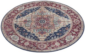 Hanse Home, Kusový koberec Asmar 104017 Indigo/Blue kruh, 160x160 (priemer) kruh, modrá, obývacia izba