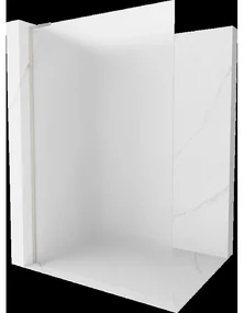 Mexen Kioto L priečná sprcha Walk-in 70 x 200 cm, mrazené, kartáčovaný niklový - 800-070-103-97-30