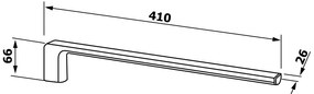 Gedy Sapho, PIRENEI pevný držiak uterákov, 410mm, chróm