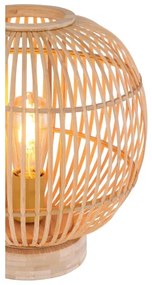 Globo 15368T - Stolná lampa HILDEGARD 1xE27/60W230V bambus