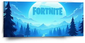 Sablio Obraz FORTNITE Modré údolie s mesiacom - 110x50 cm